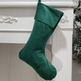 thumbnail image 1 of Plush Velvet Christmas Stockings for Fireplace Mantel, Hanging Holiday Decor with Sturdy Loop for Gift Storage and Seasonal Home Display, 1 of 6