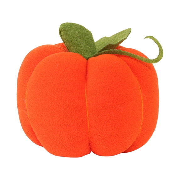 Plush Velvet Pumpkin Decor Soft Fleece Fall Ornament For Thanksgiving Halloween Table Centerpiece Farmhouse Display(Medium)