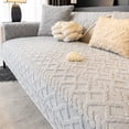 thumbnail image 1 of Plush Velvet Sofa Cover, 35x71 Inch Non-Slip Couch Cover for 2-3 Seater Sofas, Washable Furniture Protector for Pets Dogs, Thick Quilted Living Room Decor B, 1 of 7
