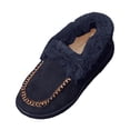 thumbnail image 1 of YLYL Women Suede Loafers Warm Fur Lined Thick Plush Slip on Fashion Casual Winter Moccasin Shoes, 1 of 9