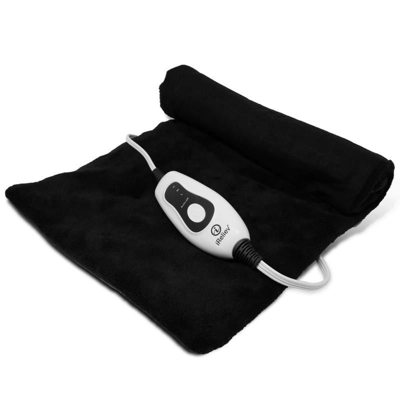 Plush Weighted Heating Pad (24” x 12”) Fast Heating Dry Heat