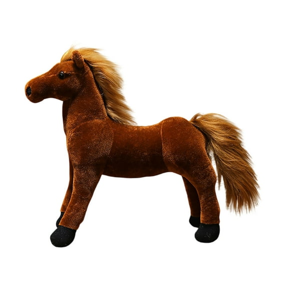 Plush White Horse Stuffed Animal Toy – Soft Cuddly Pony for Kids, Realistic Design, Perfect Gift, 12 Inch Size