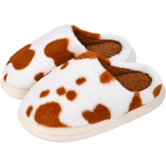 Plush Winter Slippers for Women & Men, Ultra-Soft Faux Fur, Anti-slip Sole & Warm Indoor/Outdoor Comfort