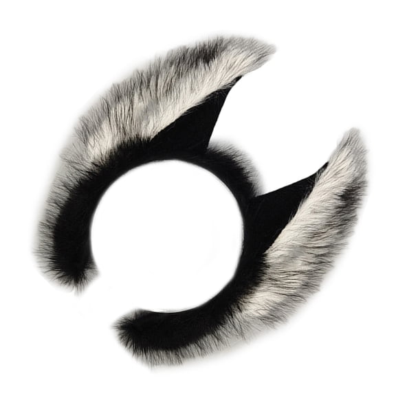 Plush Wolf Ear Hairband For Parties Theme Accessory