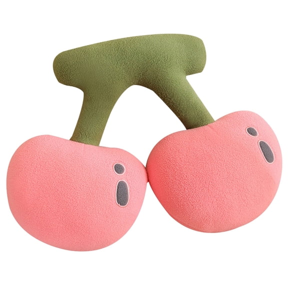 Plush Wool Cherrys Pillow Decorative Furniture Accent for Bed Couch