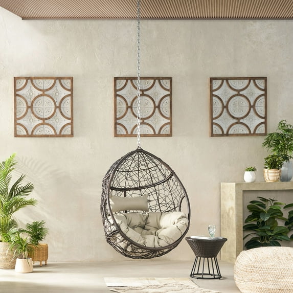 Plush and Easy - clean - Have a Comfortable Rest in a Hanging Basket Chair