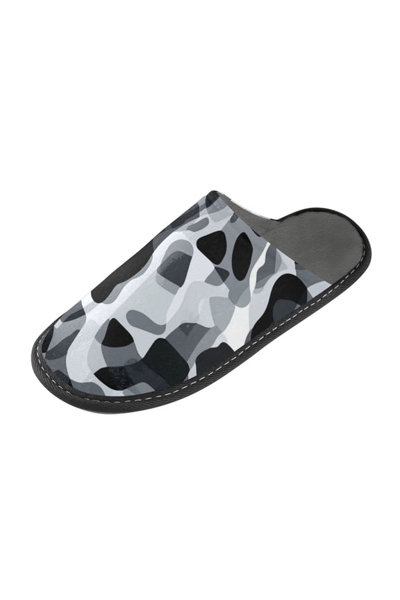 Plush rubber slippers soft gauze slippers with waterproof and wear -resistant shoes A Digital Camouflage