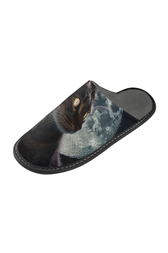 Plush rubber slippers soft gauze slippers with waterproof and wear -resistant shoes A Skinny Little Cat