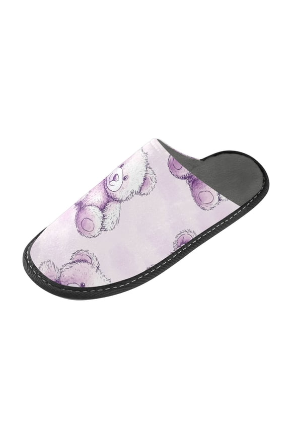 Plush rubber slippers soft gauze slippers with waterproof and wear -resistant shoes Bear