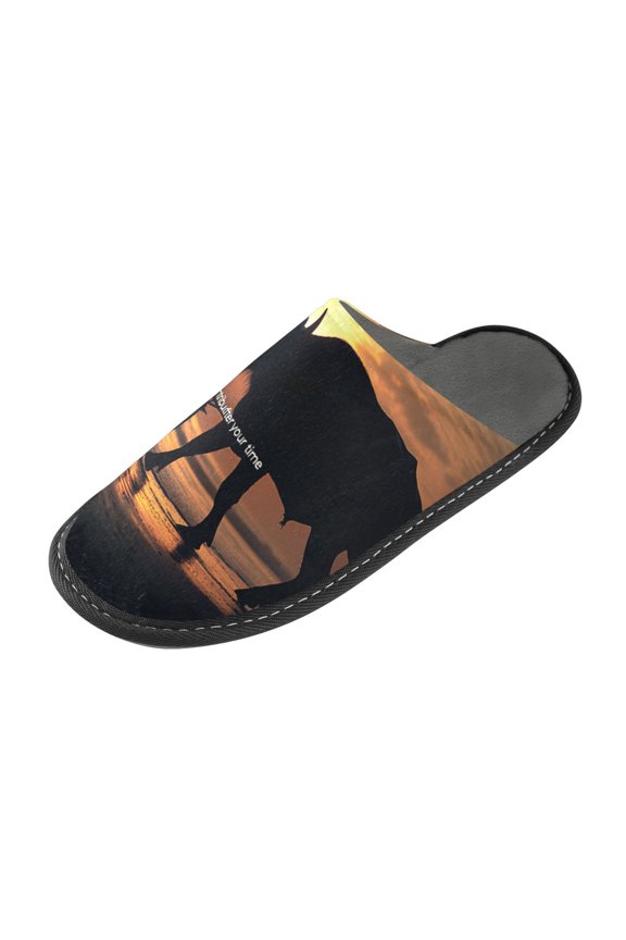 Plush rubber slippers soft gauze slippers with waterproof and wear -resistant shoes Buffalo