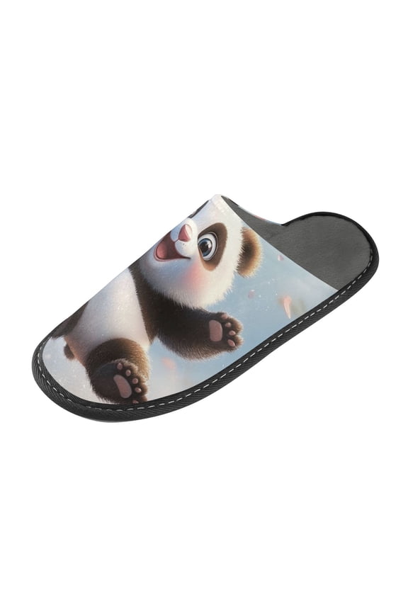 Plush rubber slippers soft gauze slippers with waterproof and wear -resistant shoes Cute Baby Panda