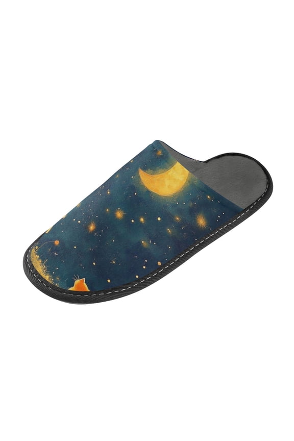 Plush rubber slippers soft gauze slippers with waterproof and wear -resistant shoes Girl with A Cat