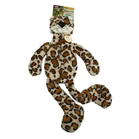 Plush skinneeez tons-o-squeakers jungle cat 20"
