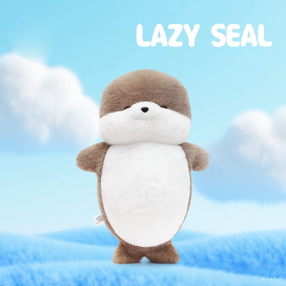 Plush toy animals seal doll kawaii cute stuffed animal doll sleep hug pillow, decorative ornament emotional support,gift