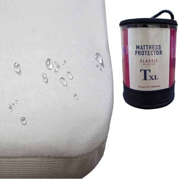 PlushBeds Classic Waterproof Cotton-Blend Mattress Protector