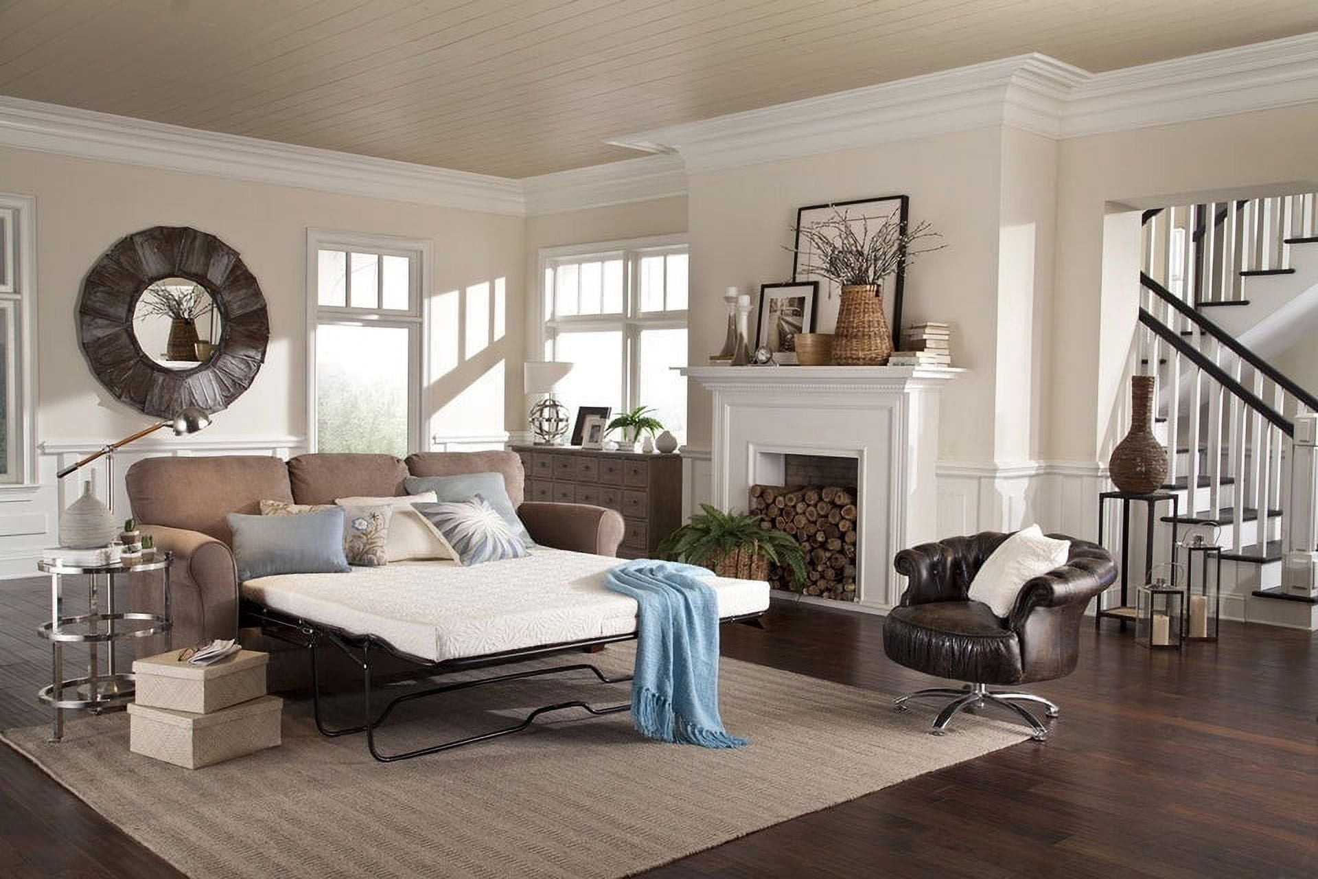 PlushBeds Cooling Sleeper Sofa Mattress with Gel Memory Foam Twin