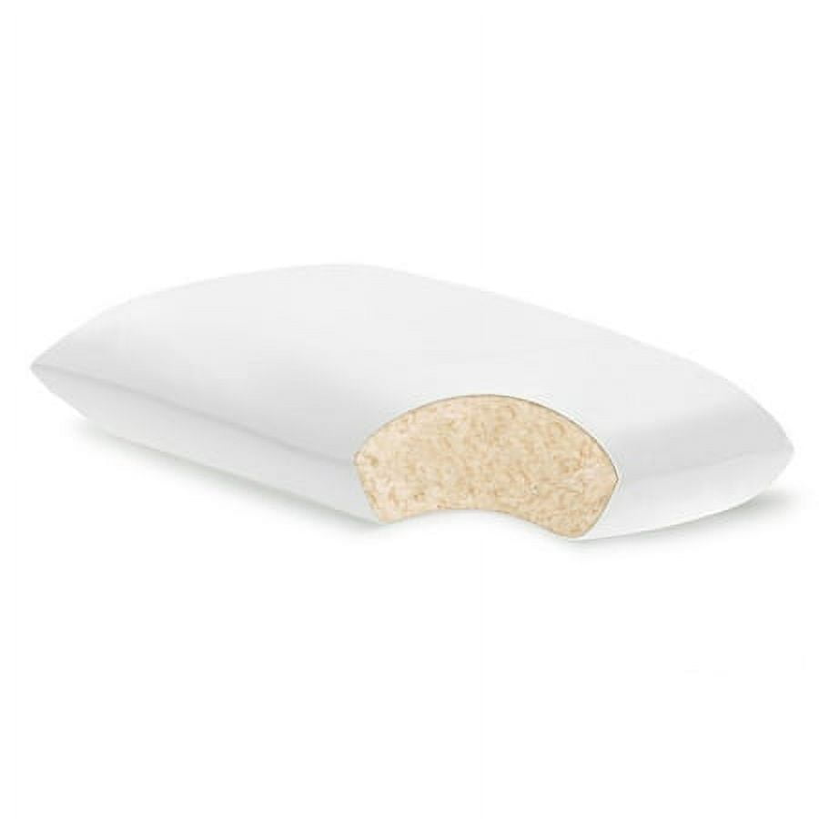 Queen Size White Shredded Latex Foam Hypoallergenic Pillow