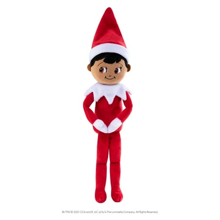 The Elf on the Shelf Plushee Pals Snuggler – 17-Inch Plush Scout Elf Boy with Brown Eyes