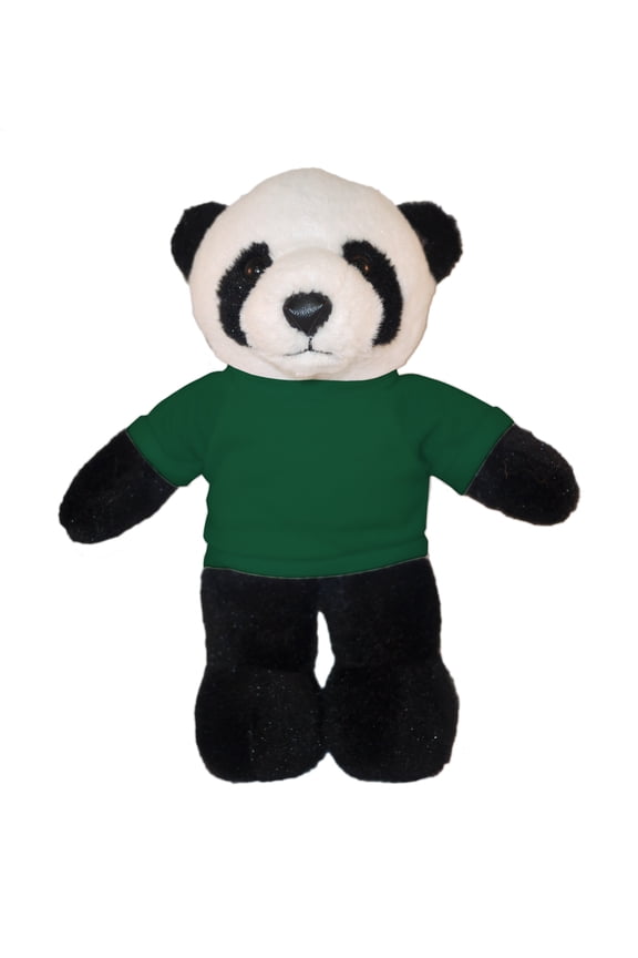 8 Inch Floppy Panda with Tee Plush Stuffed Animal Personalized Gift - Custom Text on Shirt - Great Present for Mothers Day, Valentine Day, Graduation Day, Birthday