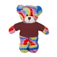 thumbnail image 1 of Plushland 8 Inch Floppy Tye Dye Bear with Tee Plush Stuffed Animal Personalized Gift - Custom Text on Shirt - Great Present for Mothers Day, Valentine Day, Graduation Day, Birthday, 1 of 1
