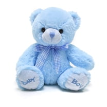 Made by Aliens  Adorable Teddy Bear for Babies 9 Inches Plush Stuffed Animal Toy for Girls and Boys Ideal Gift for Valentines Day, Christmas, Birthday and Holidays (Blue)