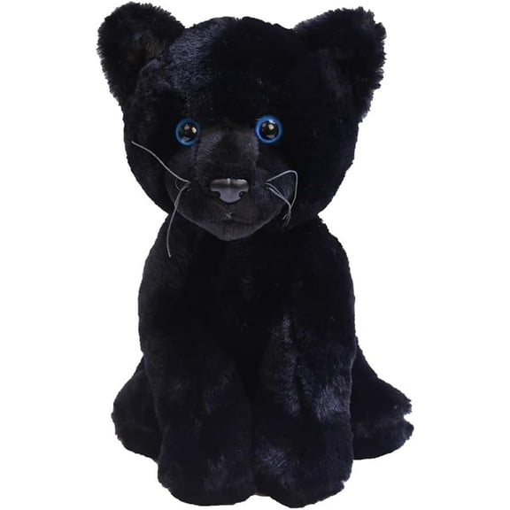 Made by Aliens Black Panther Stuffed Animal Realistic Plush Panther for Kids and Adults 10 Inches.