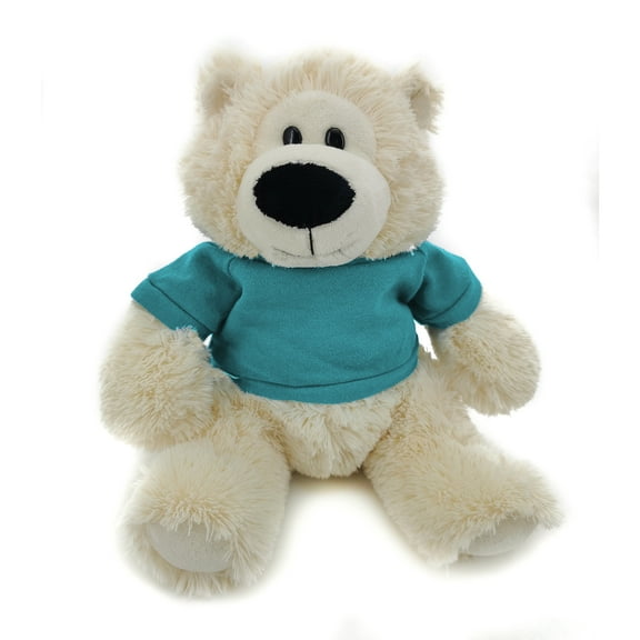 Plushland Cream Sophie Bear 12 Inch, Stuffed Animal Personalized Gift - Custom Text on Shirt - Great Present for Mothers Day, Valentine Day, Graduation Day, Birthday