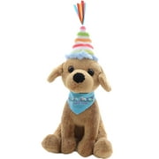 Plushland Custom Text Puppy Dog 8” - Adorable Birthday Gift for Kids, Adults and Friends, Personalized Name on Its Bandana, Best Party Gift