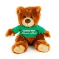 thumbnail image 1 of Made by Aliens Honey Noah Teddy Bear 12 Inch, Stuffed Animal Personalized Gift - Custom Text on Shirt - Great Present for Mothers Day, Valentine Day, Graduation Day, Birthday (Kelly Green Shirt), 1 of 1
