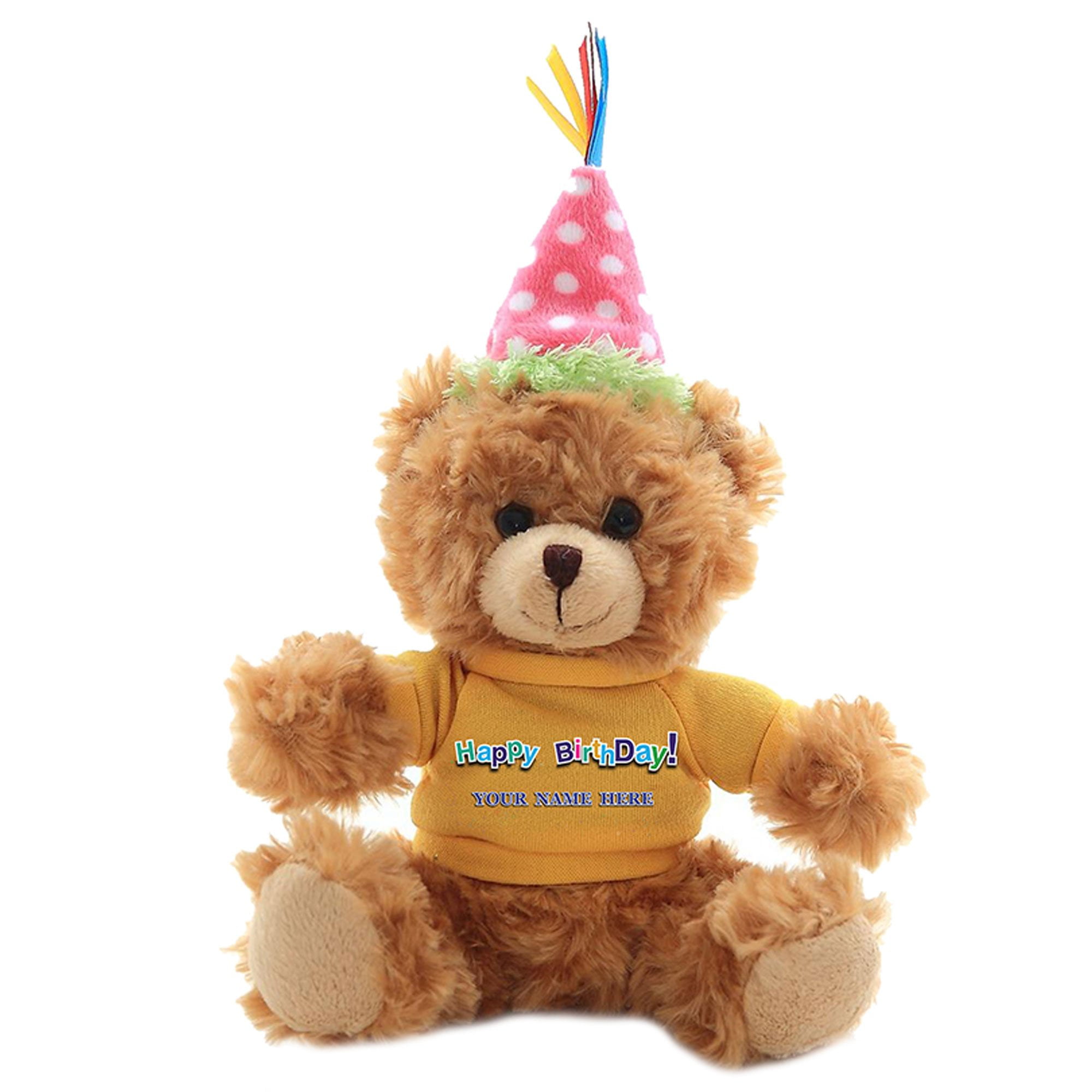 Birthday teddy bear with cheap name
