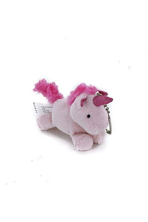 Stuffed Animal Toys Cute Soft Pink Unicorn Keychain-Key Ring Decoration- Lovely Gift Birthday Party Favor Supplies