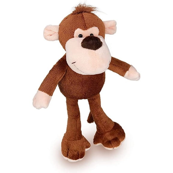 Plushland Stuffed Goofy Jungle Animals 8 Inches - Great Stuff Animals Present for Fathers Day, Valentine Day, Thanksgiving Birthday, Christmas