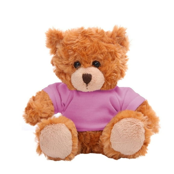 Made By Aliens Teddy Bear 11 Inch, Stuffed Animal Personalized Gift - Great Present for Mothers Day, Valentine Day, Graduation, Birthday,Anniversary, get Well,Christmas (Mocha Bear, Pink)