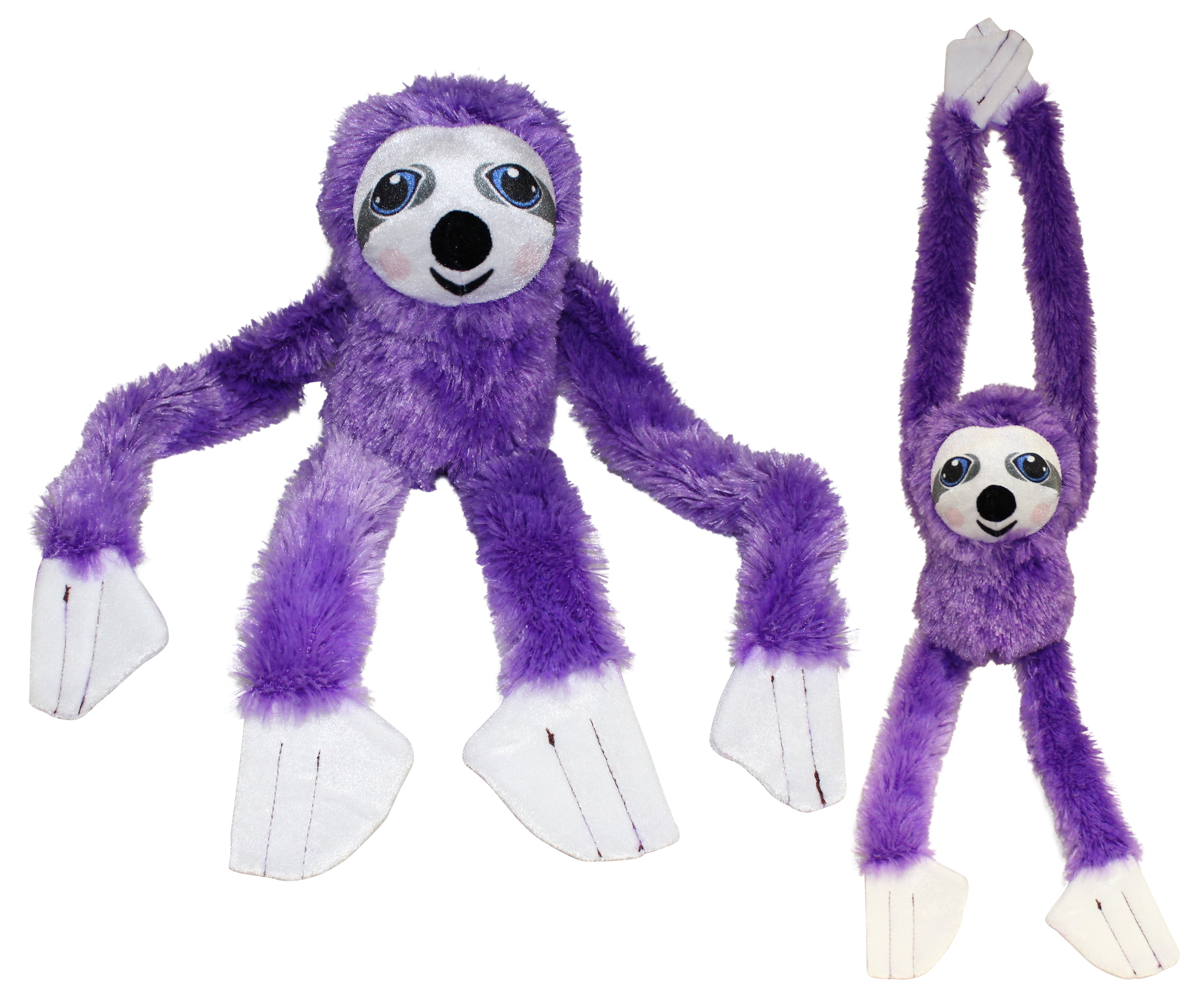 #Plushpals 27" Sloth Stuffed Animal Plush Toy Soft & Fluffy - Purple