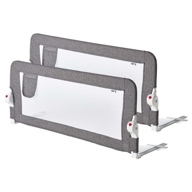 Plushy Kids 2 Pack Bed Rail for Toddlers, Foldable & Extra Long, Swing