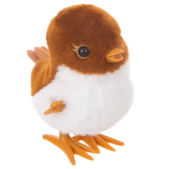 Plushy Wind Up Flip Puppy Chicken Bird Robot Dog That Dogs For ,spring Powered,Birthday For Boys And Girls Toy