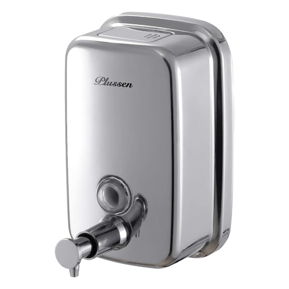 Plussen 17 oz Wall-Mounted Stainless Steel Commercial Soap & Lotion Dispenser