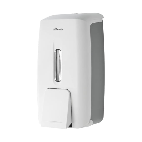 Plussen White Wall-Mounted 27.05 oz Commercial Soap & Lotion Dispenser,Whtie