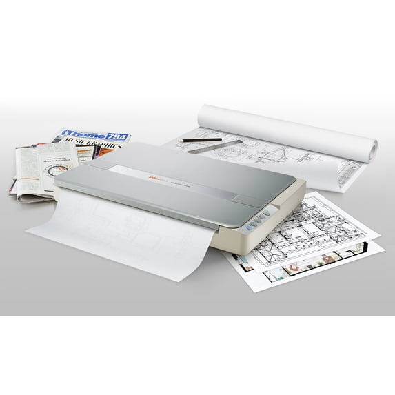 Plustek A3 Color Flatbed Scanner with One-Key Operation & Image Processing