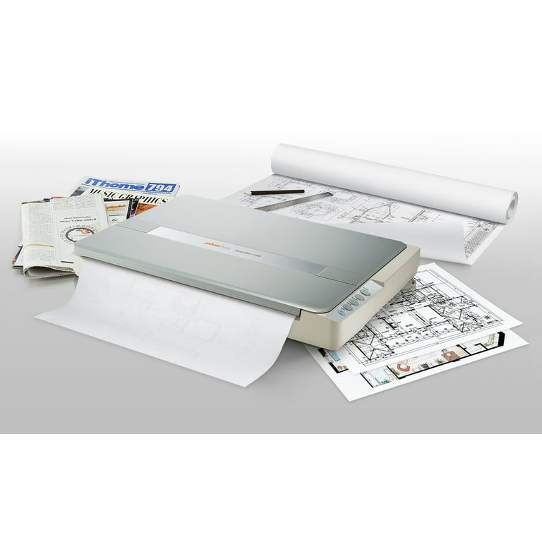 Plustek A3 Flatbed Scanner - 11.7x17 Large Format scan Size for Blueprints  and Document. Scan A3 for 9 seconds
