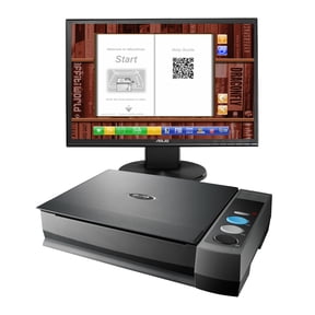 Plustek Book Scanner OpticBook 3800L eBookScan - Intuitive Software Bundle, Auto Crop & Rotate, 6mm Book Edge Design, Convert to ePUB/PDF/Searchable PDF/Word/Excel, for Windows 7/8/10/11