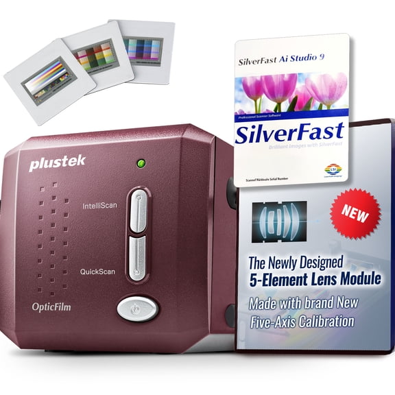 Plustek OpticFilm 9000i Ai 35mm Film Scanner New 3rd Gen Lens System & 5-Axis Precision Alignment Professional Detail & Stability 2026 Flagship Model