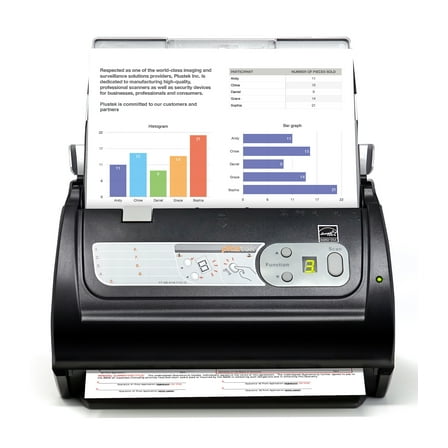 Plustek PS188 High Speed Document Scanner - 30 Pages Per Minute, with Full Text Search Engines,Multiple Scan Destinations. Support Windows 7/8/10