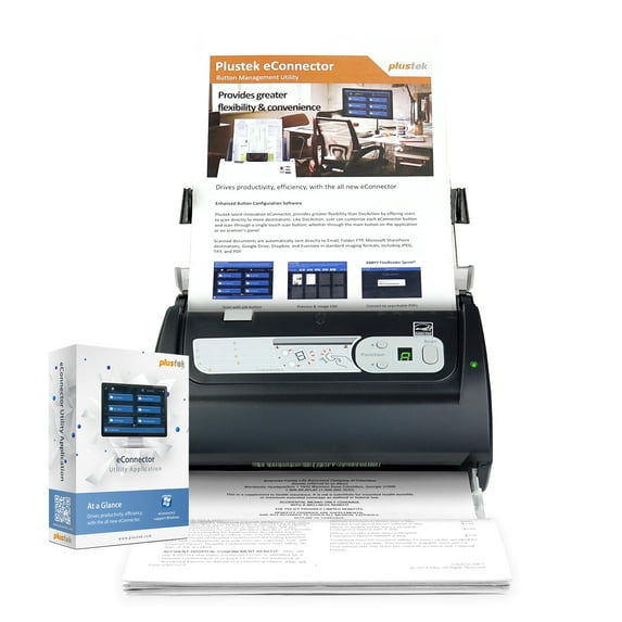 Plustek PSD300 - High-Speed Document Scanner with 50-Sheets Feeder, Multiple Scan Destinations to SharePoint and Office 365