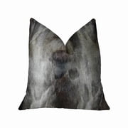 Plut PBRAZ469-2026-DP Dty Handmade Luxury Double Sided Pillow, Ash Gray & Charcoal - Standard