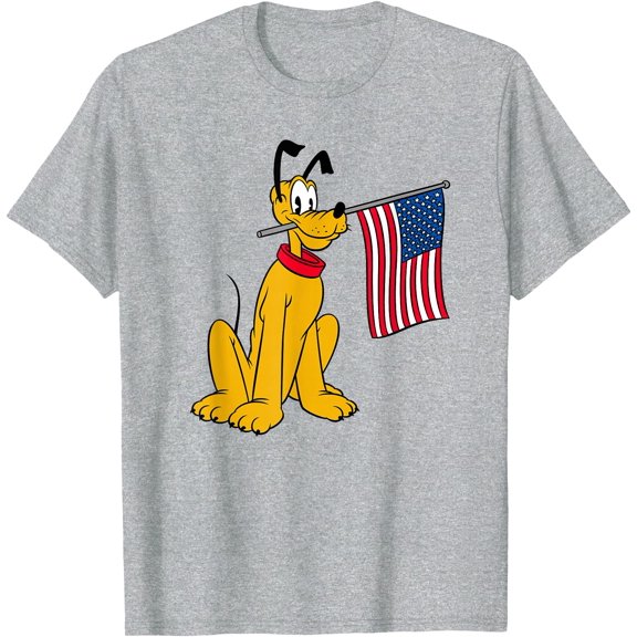 Pluto Americana DTG Print Unisex T-Shirt