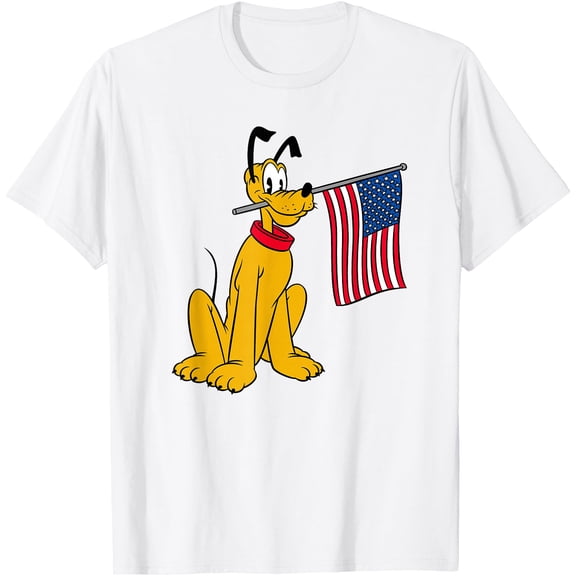Pluto Americana DTG Print Unisex T-Shirt