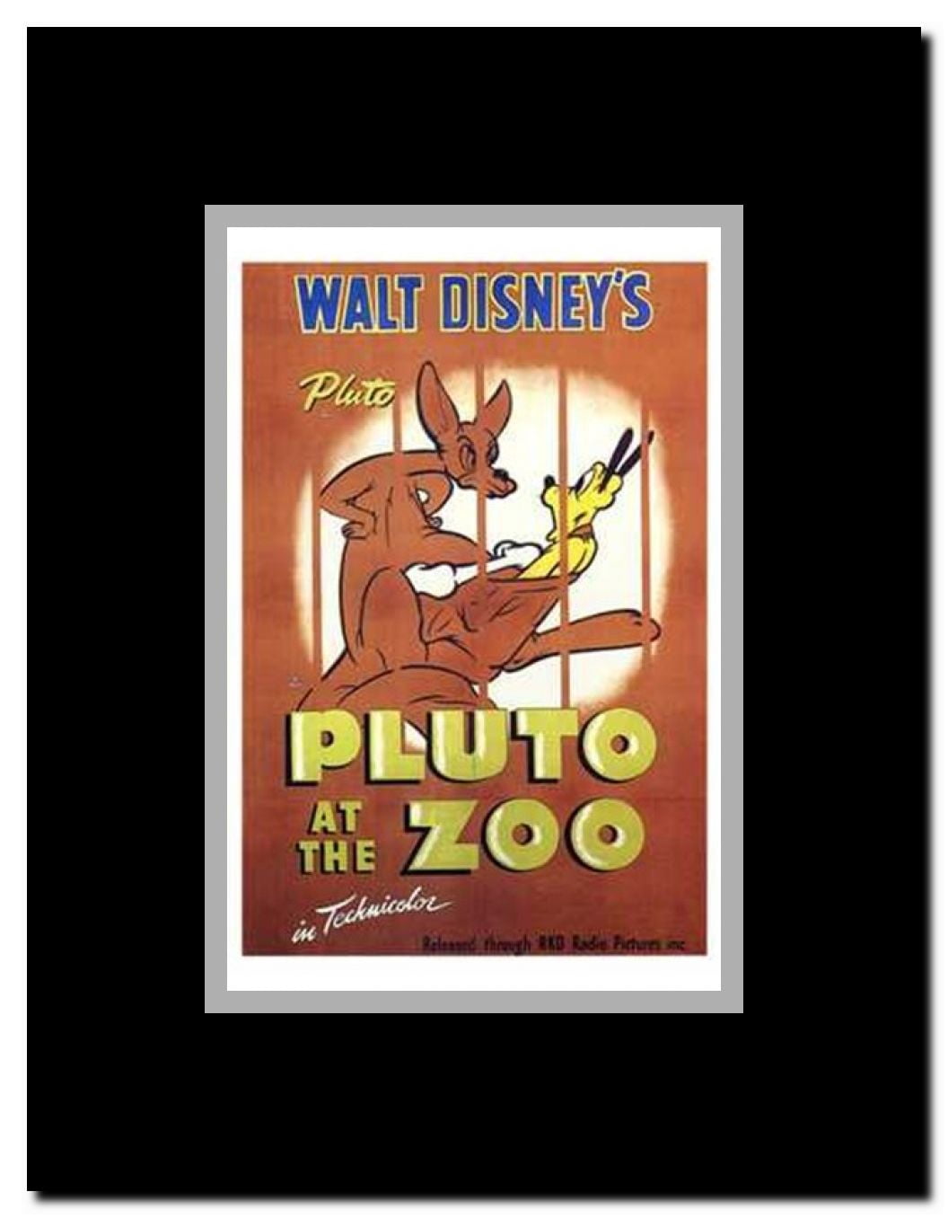 Pluto At the Zoo Framed Movie Poster