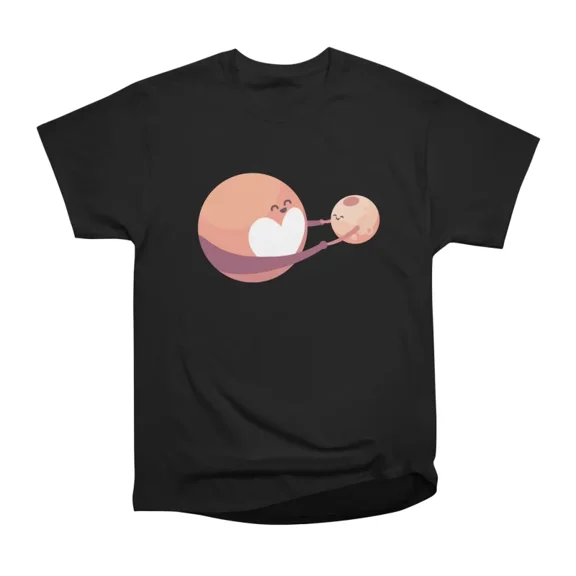 Pluto Charon T-Shirt Tee Gift For Him Merch For Her Apparel For Friend