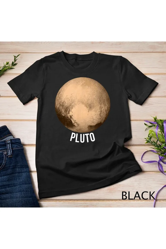 Pluto Dwarf Planet Astronomy Science Fan Novelty Graphic Tee Shirt,for unisex up to 5XL